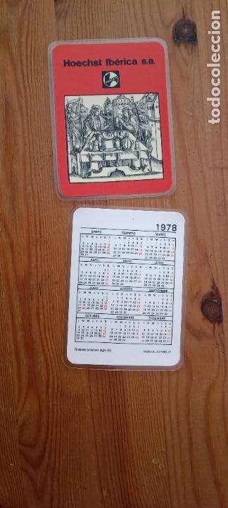 Coleccionismo Calendarios: CALENDARIO HOECHST 1978 PLASTIFICADO
