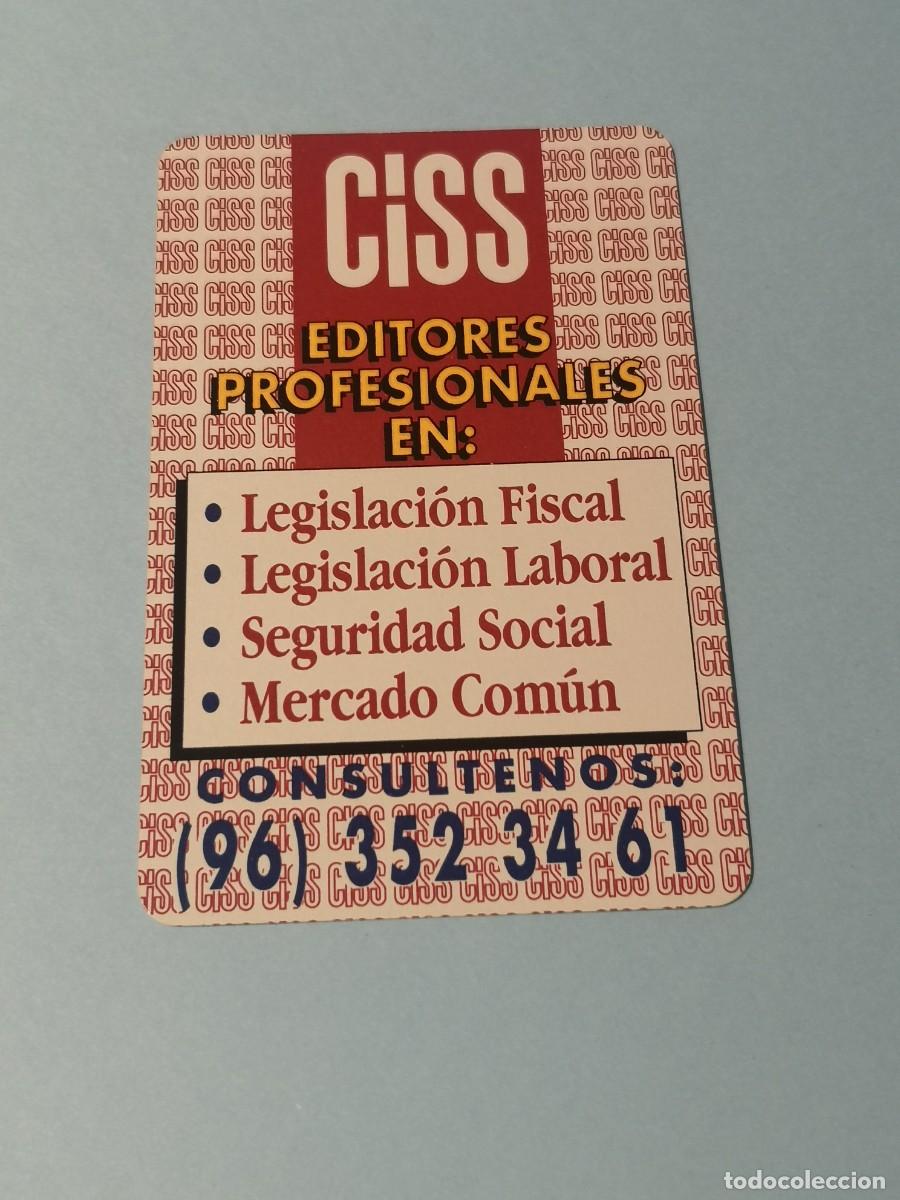 Coleccionismo calendarios: CALENDARIO FOURNIER. CISS EDITORES PROFESIONALES. LEGISLACION FISCAL. A&Ntilde;O 1991.