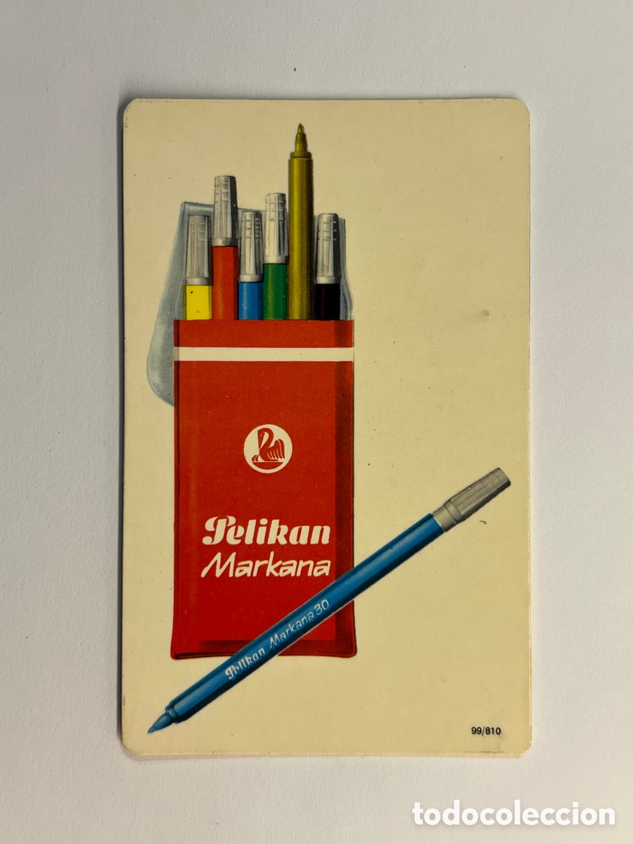 Coleccionismo Calendarios: Calendario Publicitario PELIKAN Rotulador Markana 30, el rotulador de alegre colorido (a.1973)