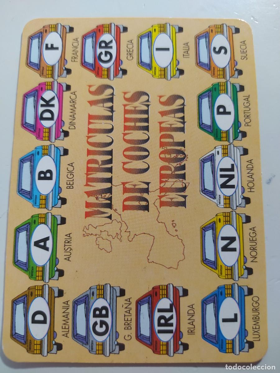 Coleccionismo calendarios: CALENDARIO MATR&Iacute;CULAS COCHES EUROPA 1997