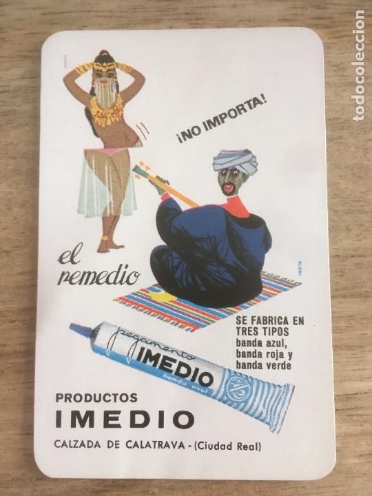 Collectables Calendars: pegamento imedio fournier calendario original 1969 perfecto estado