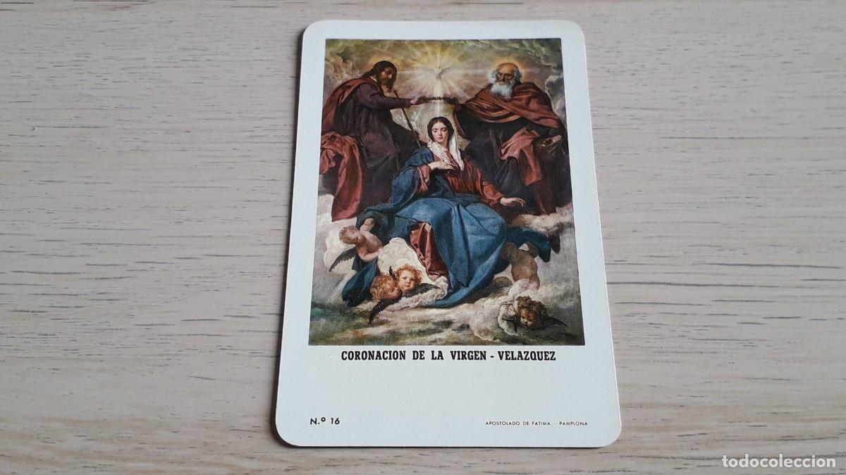 Coleccionismo Calendarios: Calendario de bolsillo Coronaci&oacute;n de la Virgen, Velazquez, Heraclio Fournier, a&ntilde;o 1967.