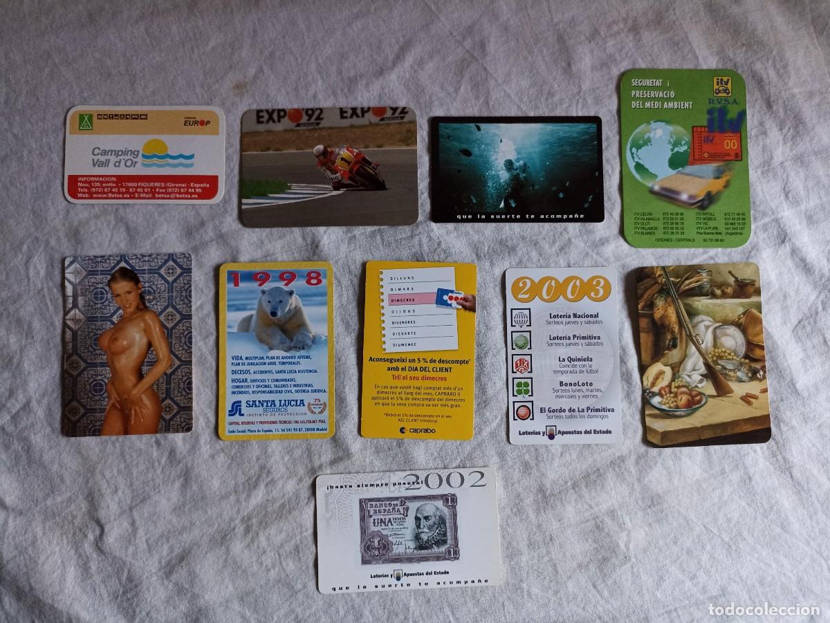 Collectables Calendars: Lote 10 viejos calendarios de bolsillo variados
