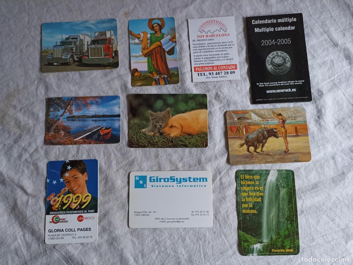 Collectables Calendars: Lote 10 viejos calendarios de bolsillo variados