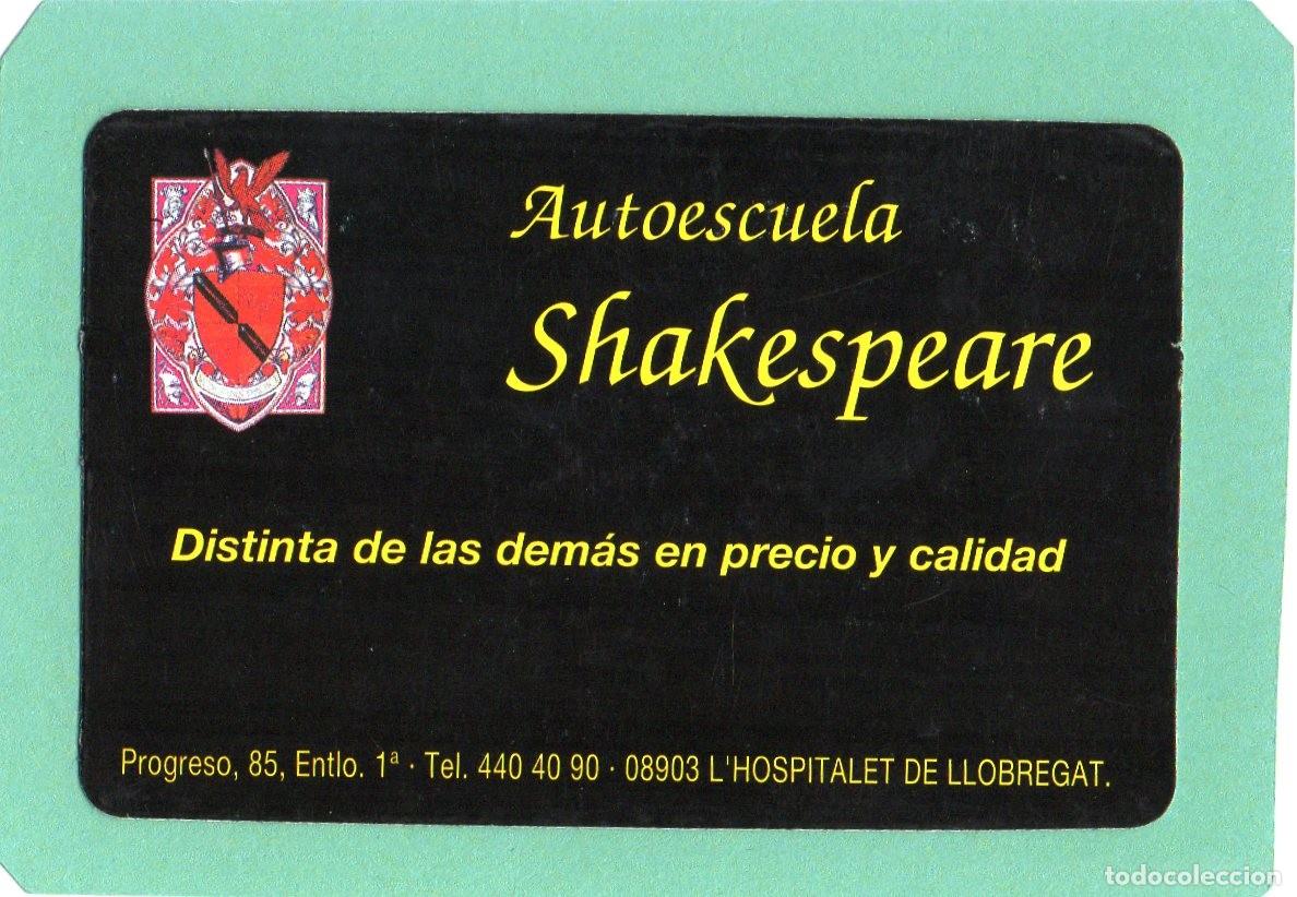 Coleccionismo calendarios: Calendario de Publicidad 1996 - AUTOESCUELA SHAKESPEARE