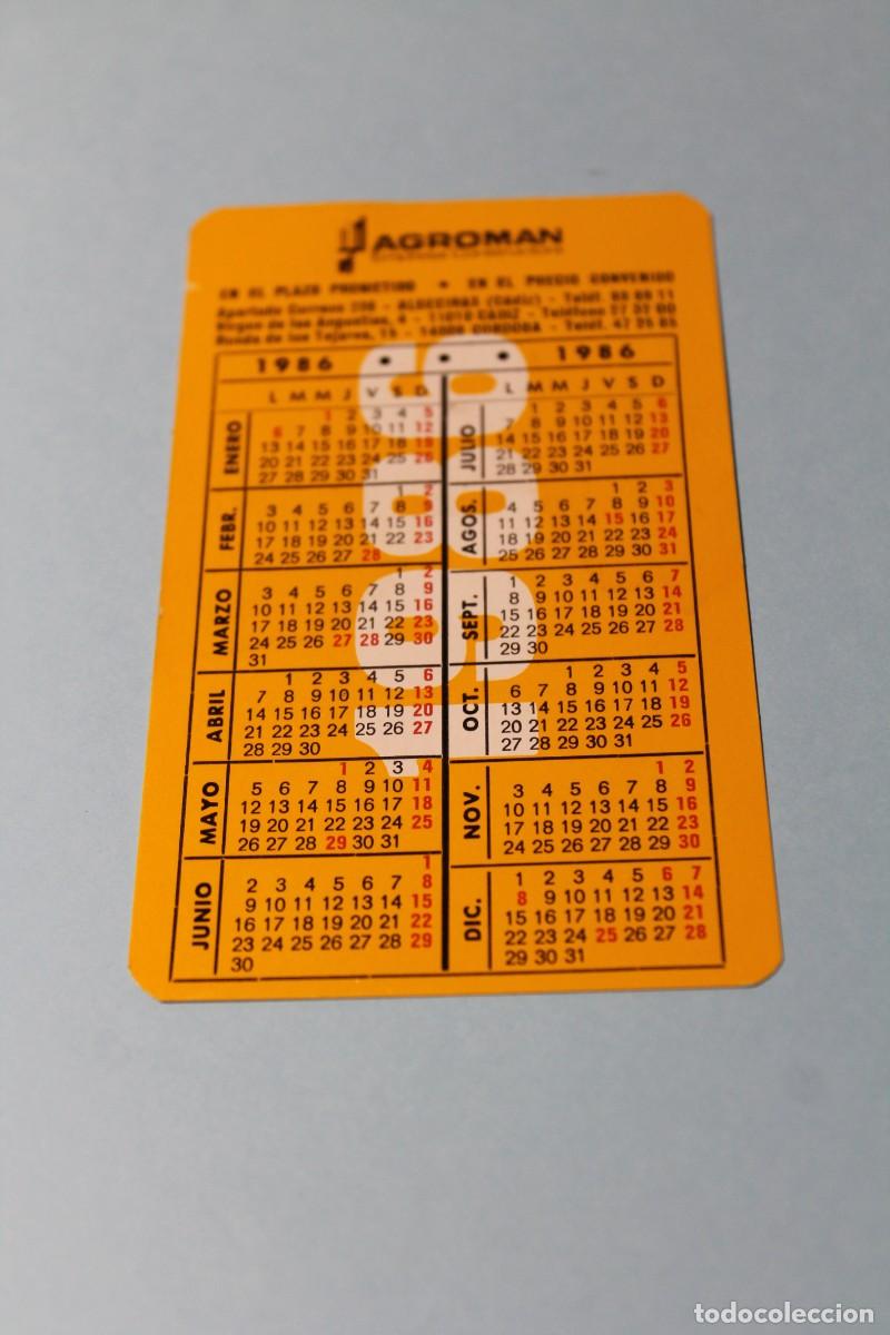 Coleccionismo Calendarios: CALENDARIO DE BOLSILLO. AGROMAN. 1986-1987. ALGECIRAS, CADIZ, CORDOBA, HUELVA, SEVILLA. MUY ESCASO