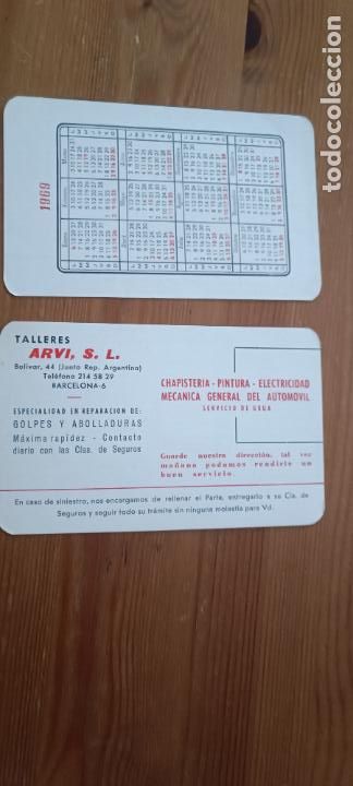 Collectables Calendars: Calendario de bolsillo Talleres ARVI S.L. BARCELONA 1969