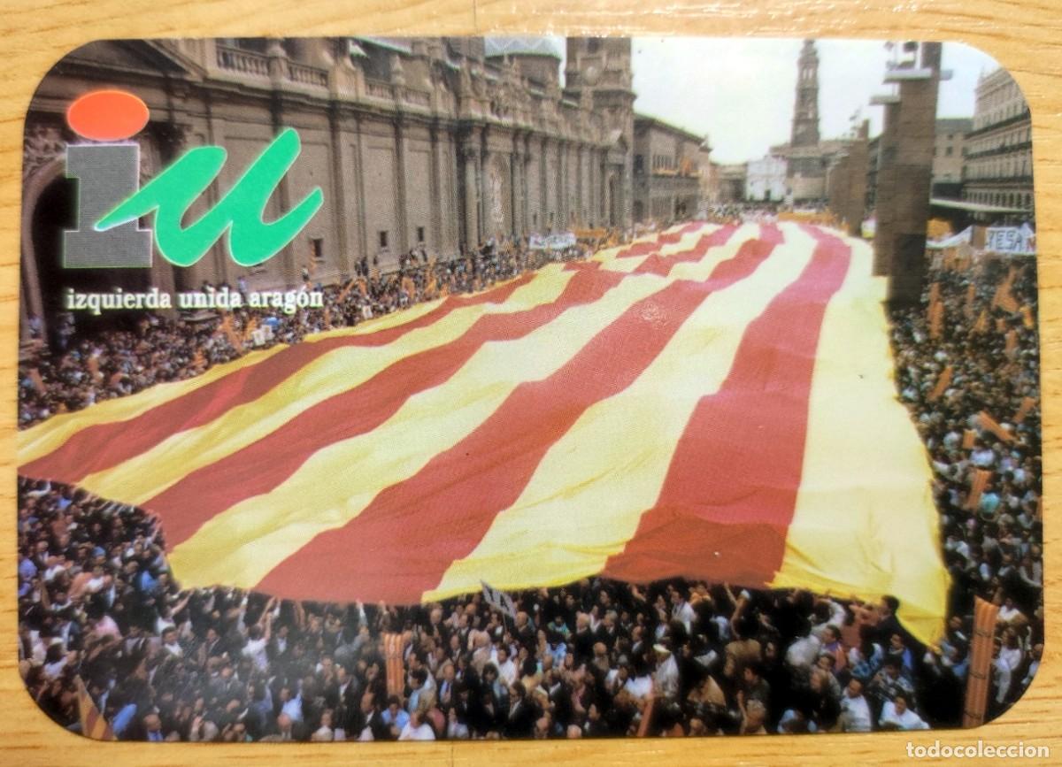 Colecionismo Calend&aacute;rios: CALENDARIO PUBLICITARIO POLITICO IZQUIERDA UNIDA IU ARAGON 1999