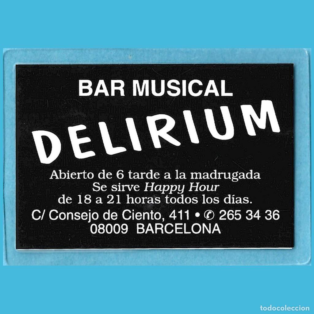 Coleccionismo Calendarios: CALENDARIO DE BOLSILLO BAR DELIRIUM 1998