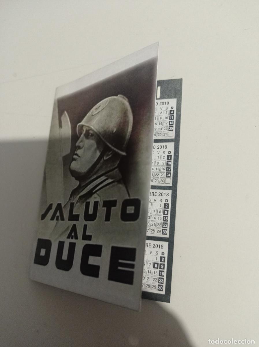 Coleccionismo calendarios: PEQUE&Ntilde;O D&Iacute;PTICO CALENDARIO SALUTO AL DUCE PREDAPPIO A&Ntilde;OS 2017 Y 2018 REF. UR MES 3 H