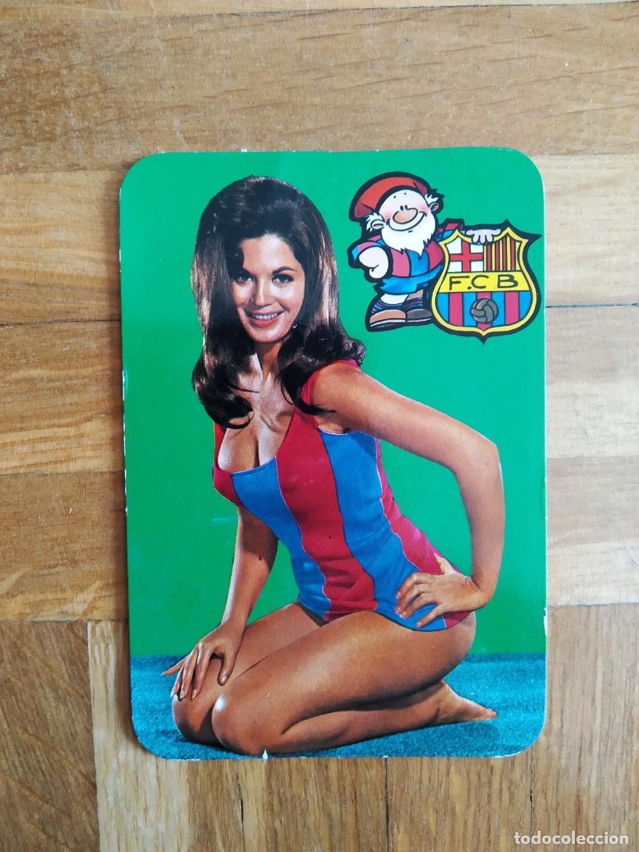 Colecionismo Calend&aacute;rios: CALENDARIO DEL FUTBOL CLUB BARCELONA. CHICA EROTICA A&Ntilde;O 1977 VER FOTOS