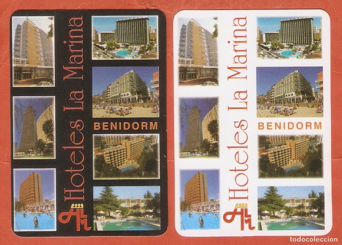 Coleccionismo Calendarios: 2 CALENDARIOS DE BOLSILLO PUBLICITARIOS A&Ntilde;O 2000 HOTELES LA MARINA - BENIDORM - VER FOTO REVERSOS