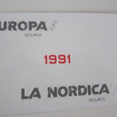 Coleccionismo Calendarios: CALENDARIO SEGUROS EUROPA LA NORDICA 1991