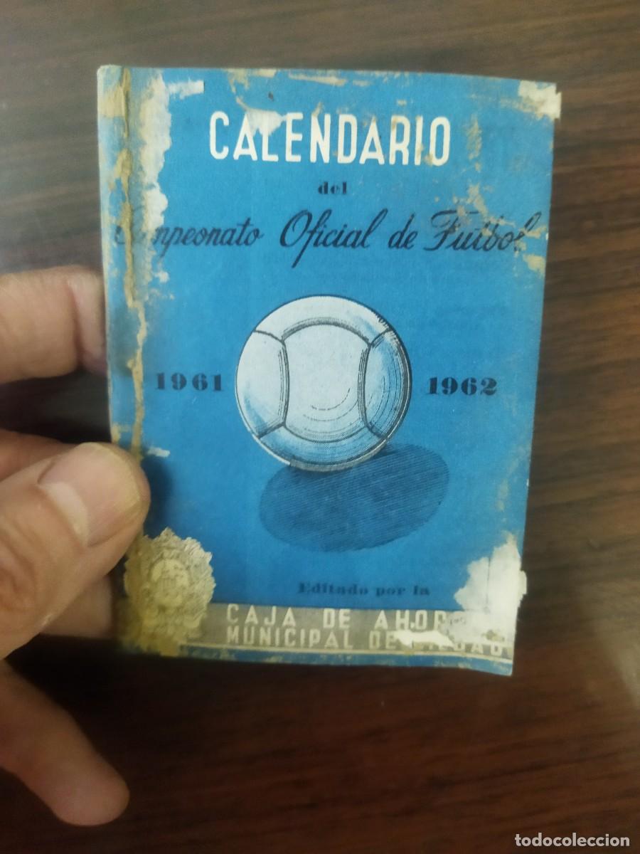 Coleccionismo Calendarios: Calendario de futbol. 1961-1962