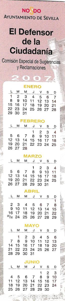 Collezionismo Calendari: Calendario Marcap&aacute;ginas El Defensor de la Ciudadan&iacute;a, Sevilla. A&ntilde;o 2007 (Ver otra foto).