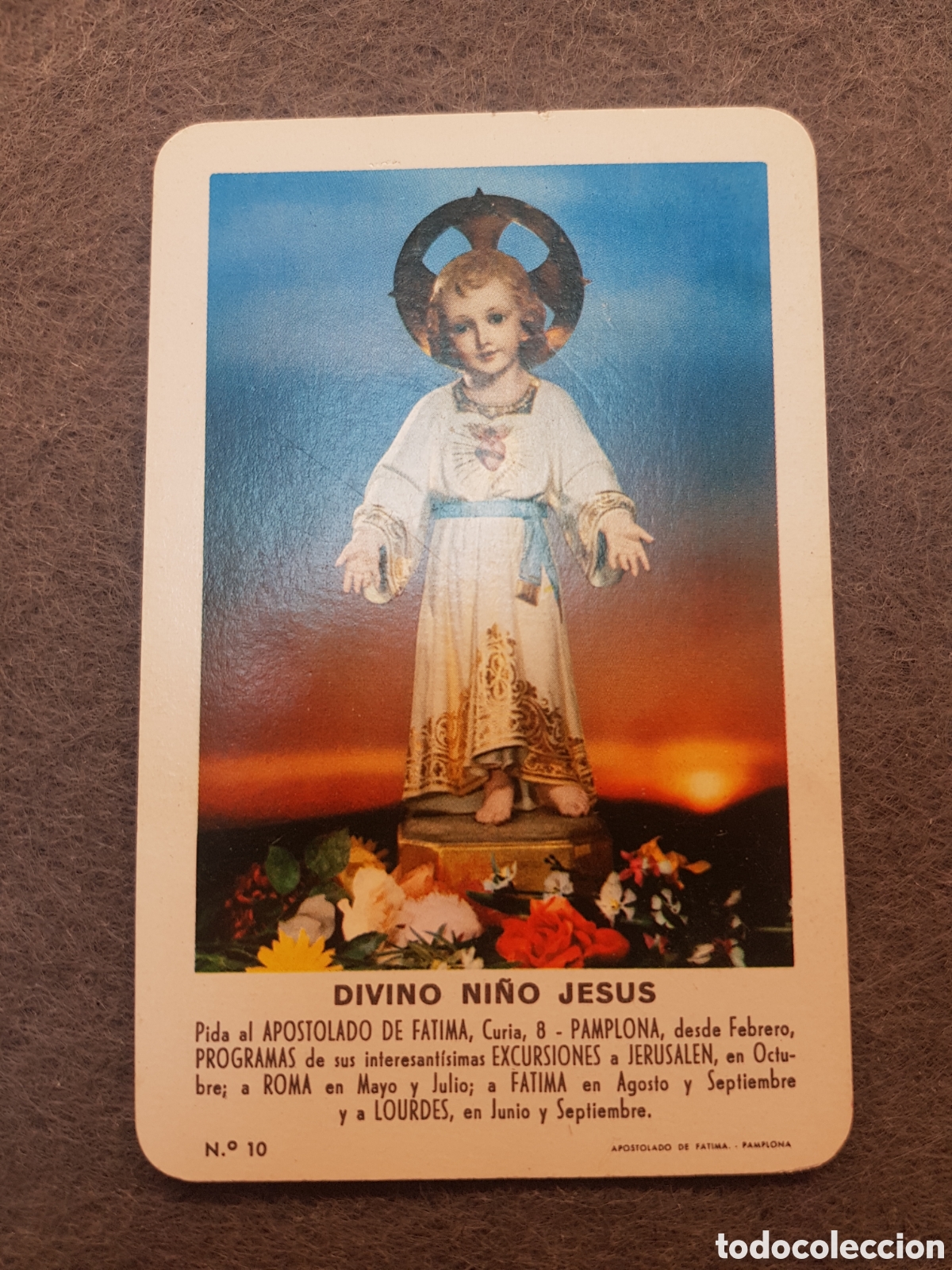 Coleccionismo calendarios: CALENDARIO DE BOLSILLO FOURNIER A&Ntilde;O 1963 - DIVINO NI&Ntilde;O JESUS (APOSTOLADO DE FATIMA)