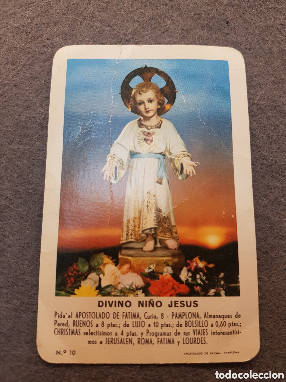 Coleccionismo calendarios: CALENDARIO DE BOLSILLO FOURNIER A&Ntilde;O 1963 - DIVINO NI&Ntilde;O JESUS (APOSTOLADO DE FATIMA)