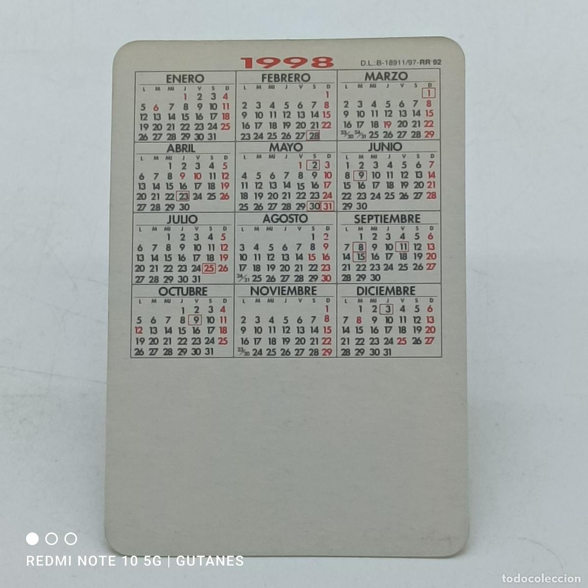 Coleccionismo calendarios: CALENDARIO 1998 - Foto 2