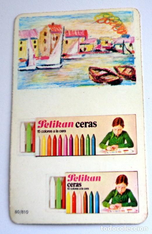 Coleccionismo Calendarios: CALENDARIO de BOLSILLO ANTIGUO A&ntilde;o 1976. LAPICES DE CERA PELIKAN CERAS COLEGIO ESCOLAR VINTAGE