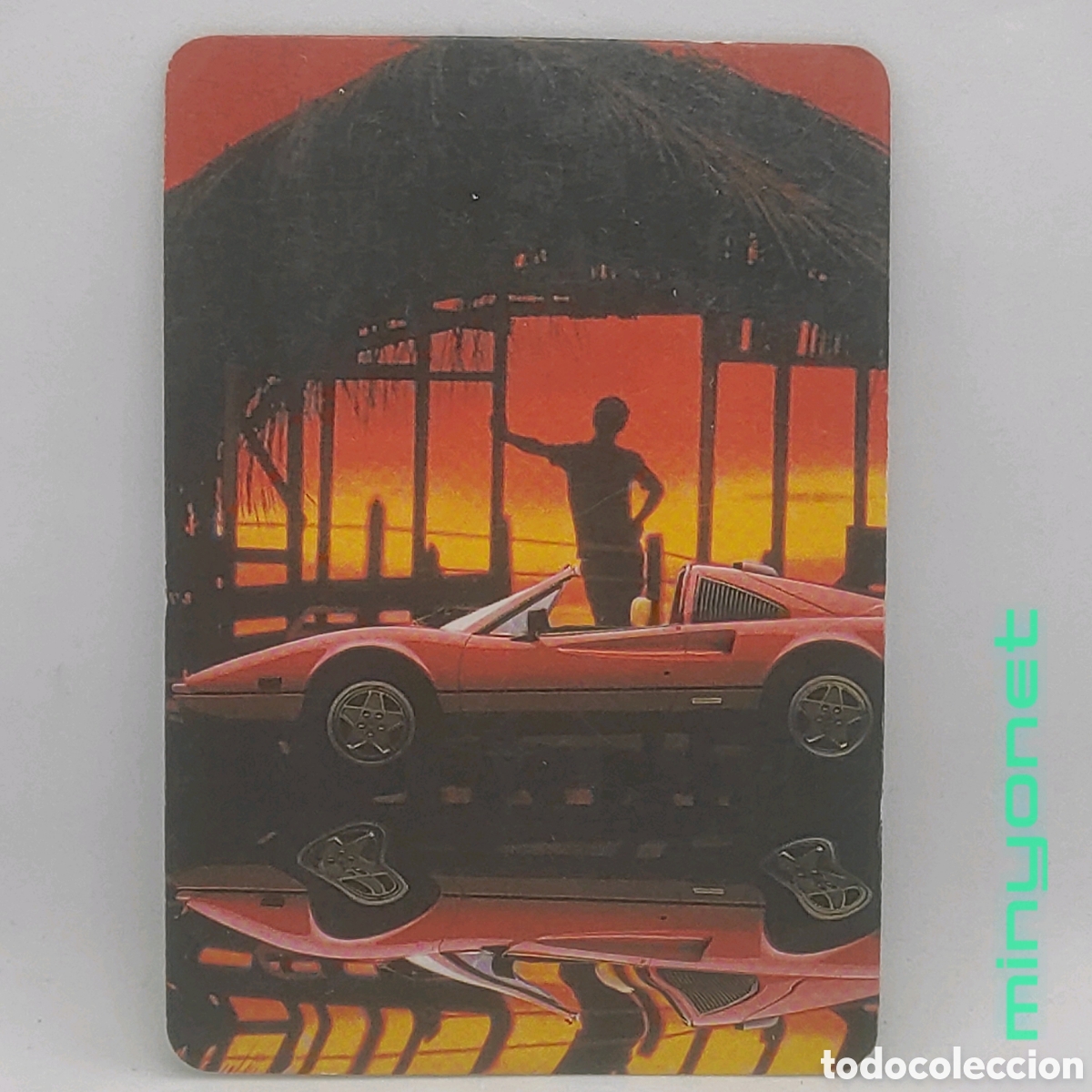 Coleccionismo calendarios: Calendario de serie MP 38 de 1990 - coche Ferrari 308 GTS - CEYR