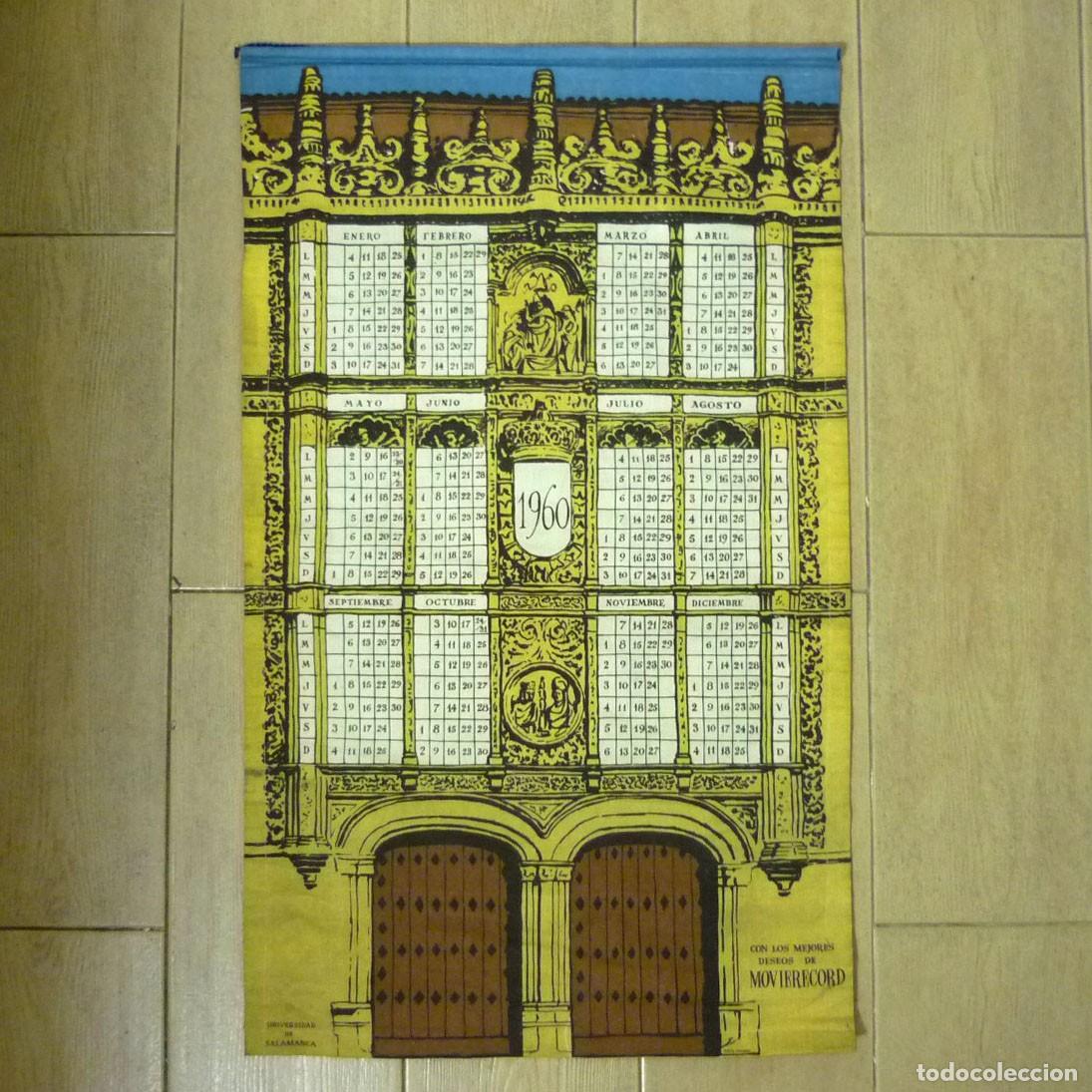 Collectables Calendars: Calendario de pared en tela 1960 Universidad de Salamanca 72 x 43 cm, Movierecord