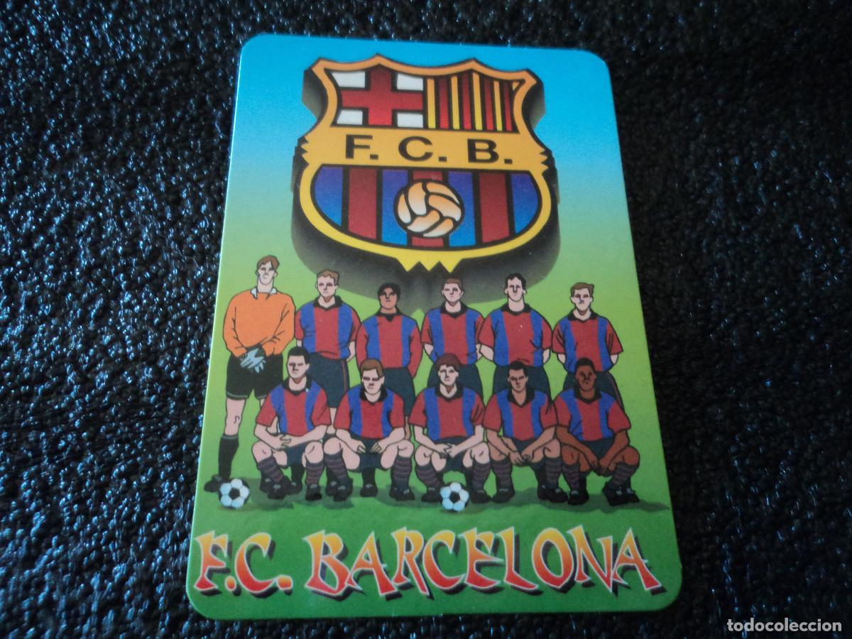 Coleccionismo Calendarios: calendario 2001, f.c. barcelona, peluqueria de caballeros