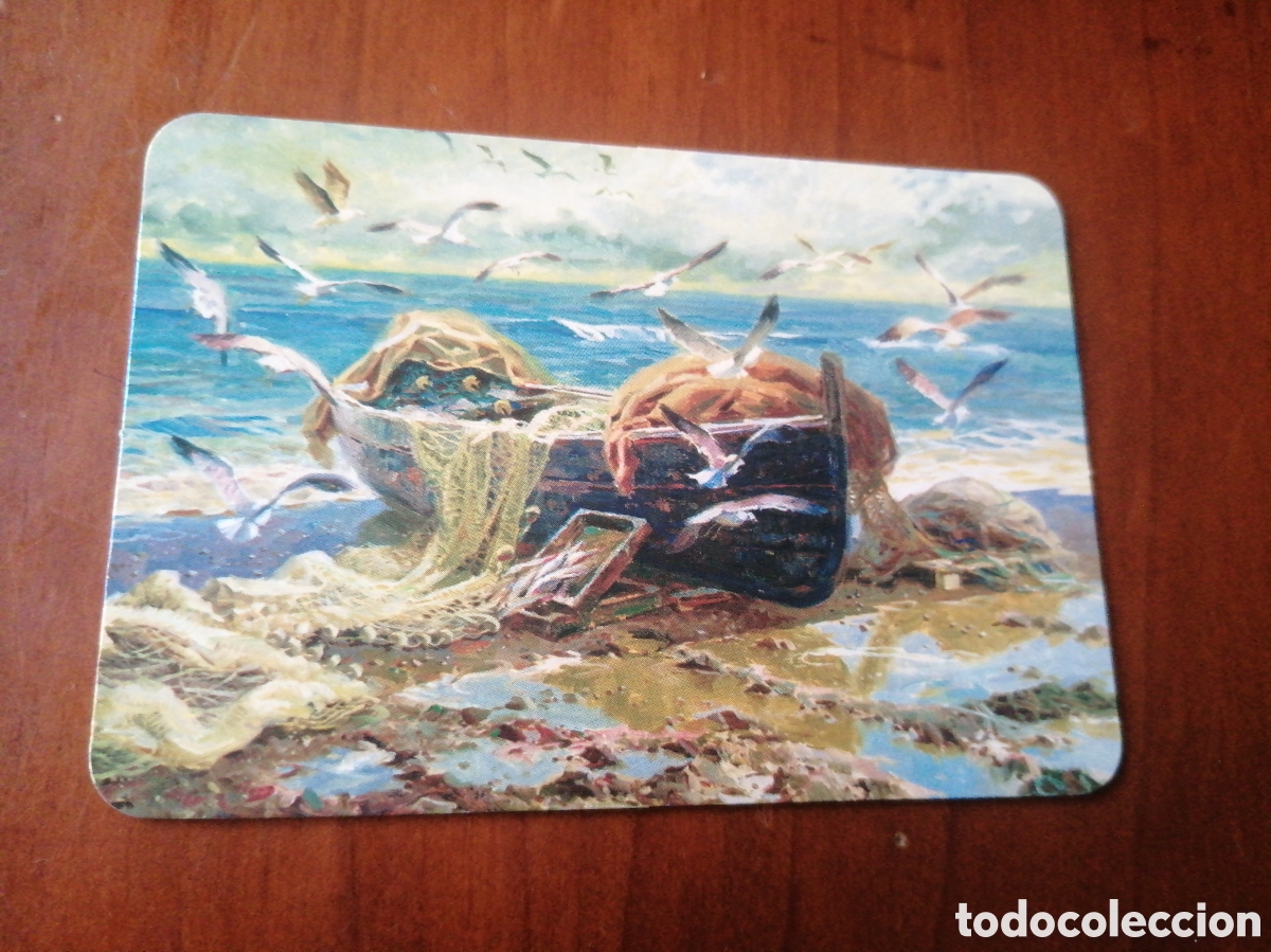 Coleccionismo Calendarios: CALENDARIO 2003 PAISAJE PINTURA BARCA PESCADORES ABANDONADA
