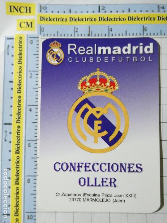 Colecionismo Calend&aacute;rios: CALENDARIO DE BOLSILLO DE F&Uacute;TBOL. A&Ntilde;O 2010. REAL MADRID CF MARMOLEJO JAEN. 59