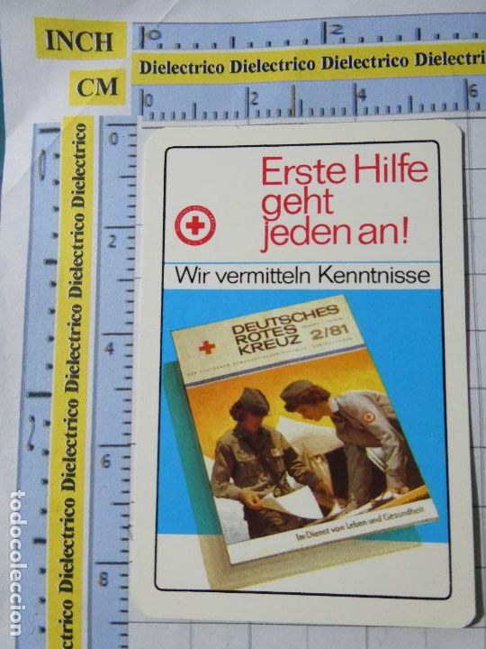 Collectables Calendars: CALENDARIO DE BOLSILLO DE LA CRUZ ROJA. A&Ntilde;O 1983. ALEMANIA DEMOCR&Aacute;TICA ORIENTAL DDR RDA 71