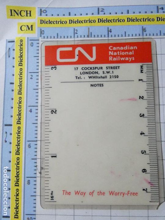 Collectables Calendars: CALENDARIO DE BOLSILLO. A&Ntilde;O 1963. TRENES FERROCARRILES CANAD&Aacute;. CANADIAN NATIONAL RAILWAYS. 83