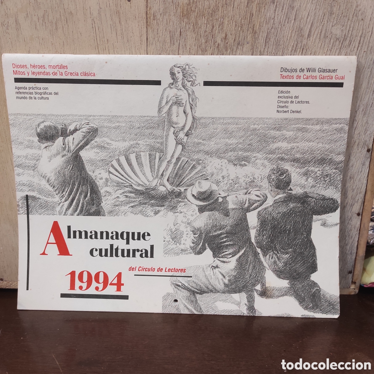 Coleccionismo calendarios: 1994 ALMANAQUE CULTURA, CIRCULO DE LECTORES, CALENDARIO, ARTE
