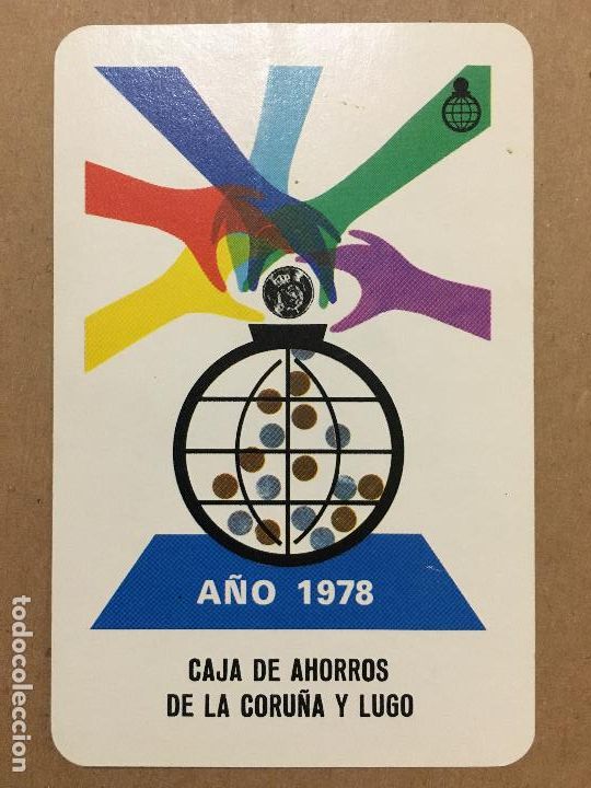 Coleccionismo Calendarios: calendario fournier 1978, caja Lugo y Coru&ntilde;a