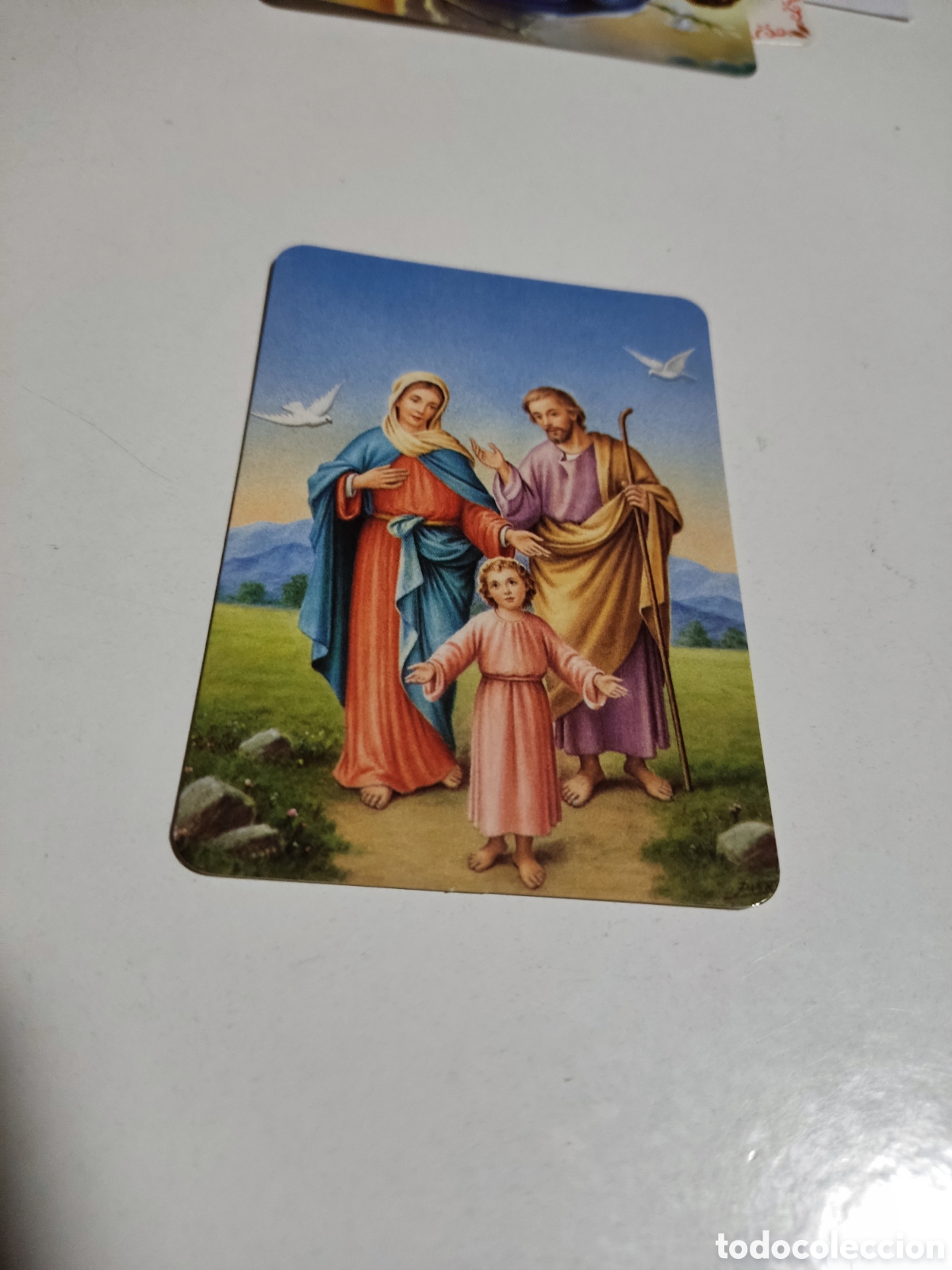 Coleccionismo calendarios: Calendario religioso Jose, Mar&iacute;a y el ni&ntilde;o Jes&uacute;s