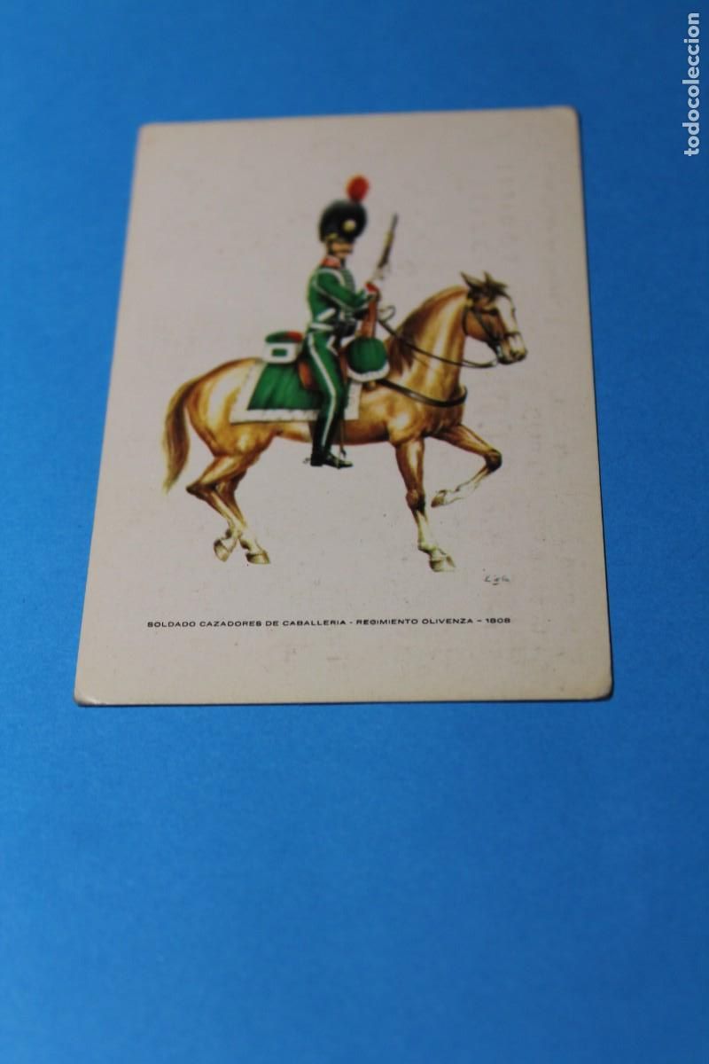 Collectionnisme Calendriers: CALENDARIO DE BOLSILLO. A&Ntilde;O 1971. MILITAR. CAZADOR DE CABALLERIA, RGTO. OLIVENZA, 1808. Modelo 110.