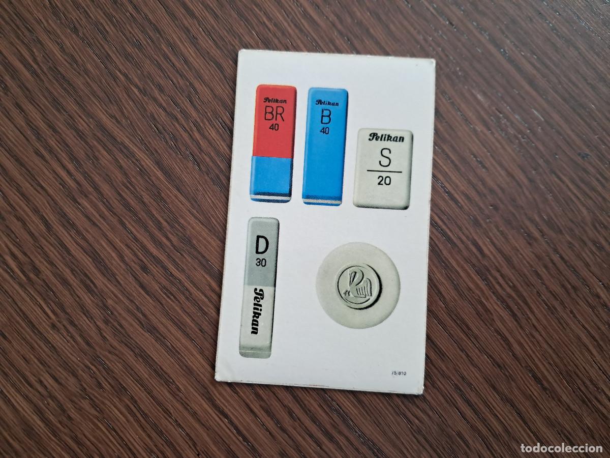 Coleccionismo Calendarios: calendario de publicidad, pelikan, gomas de borrar, a&ntilde;o 1972