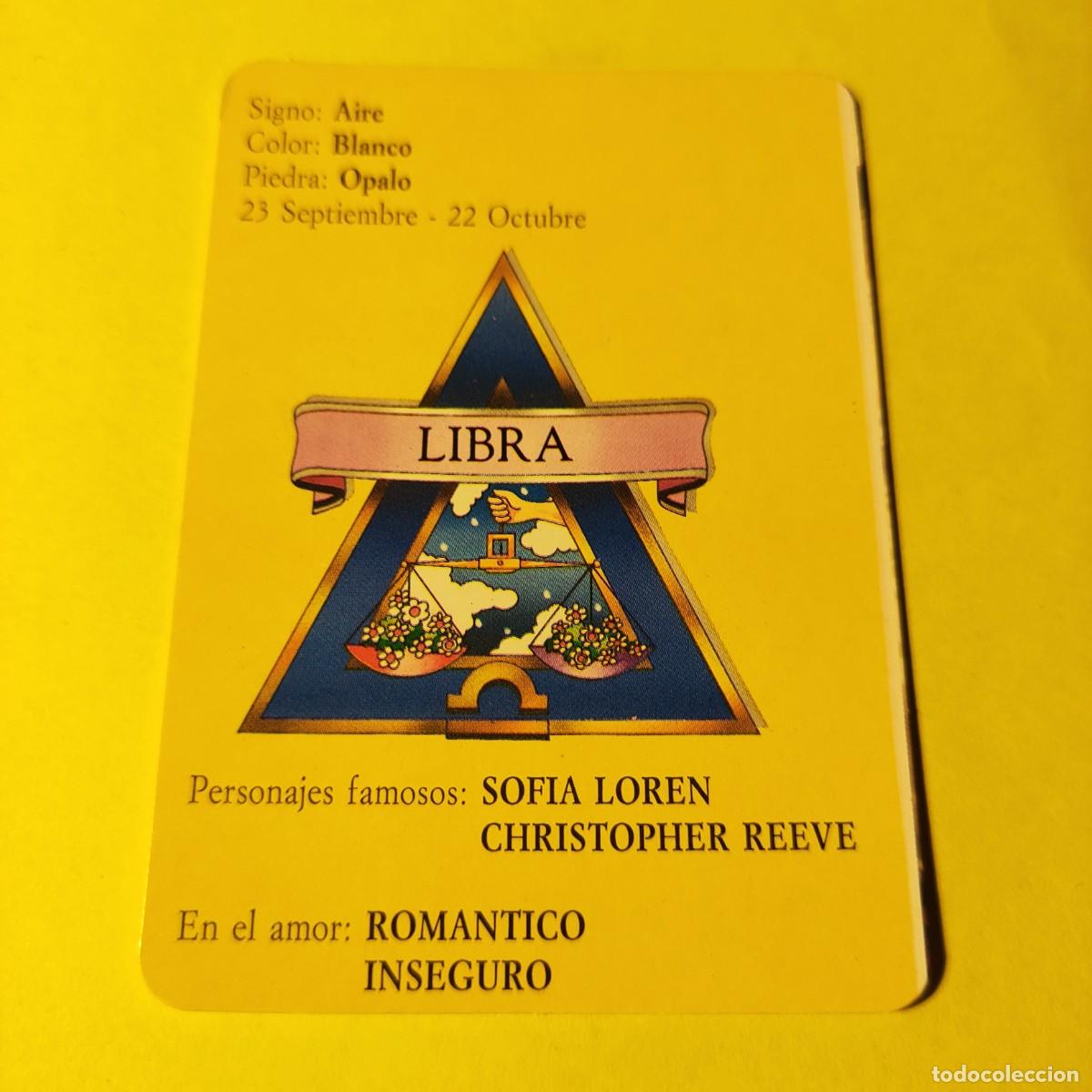 Colecionismo Calend&aacute;rios: CALENDARIO HOROSCOPO . LIBRA 1994 ** BO 5786 ** T1