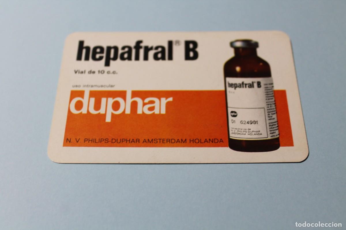 Collectables Calendars: CALENDARIO FOURNIER. A&Ntilde;O 1970. Es un HF3. MEDICAMENTO HEPAFRAL B. DUPHAR, Amsterdam - Holanda.