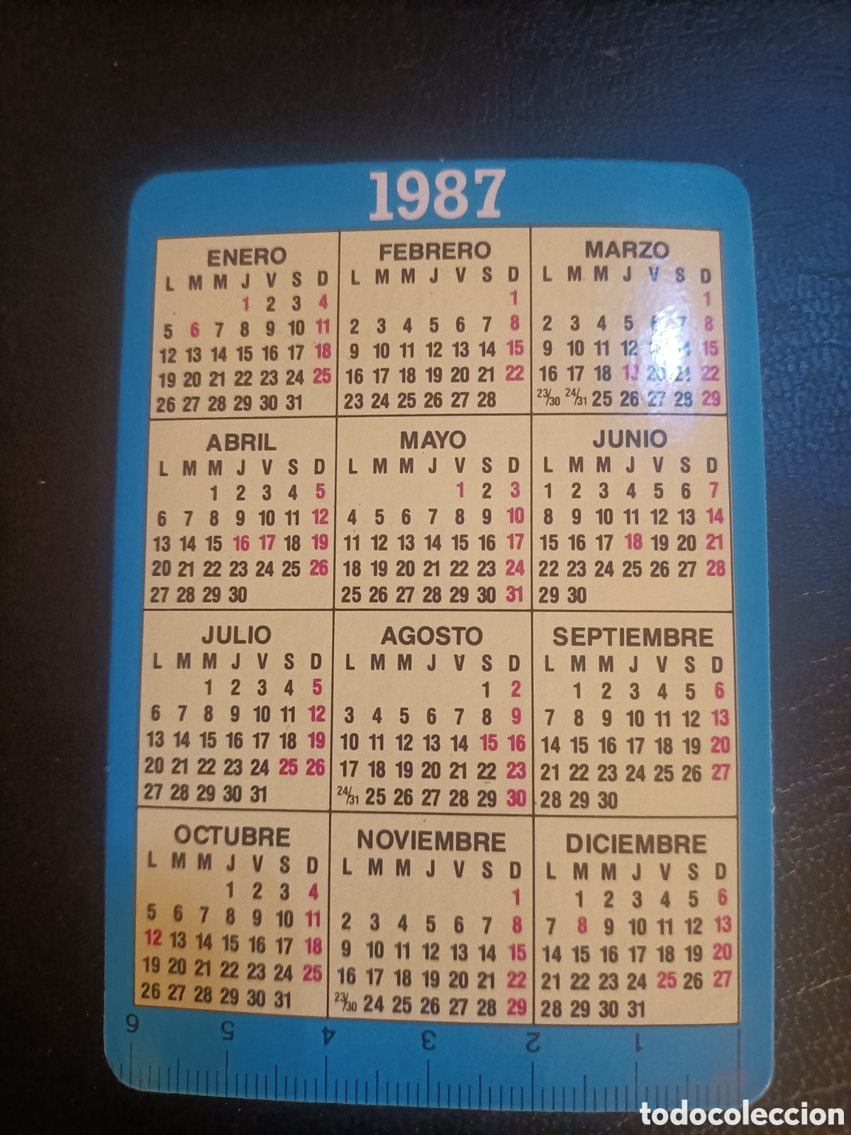 Coleccionismo calendarios: Almanaque 1987 CC.OO - Foto 2