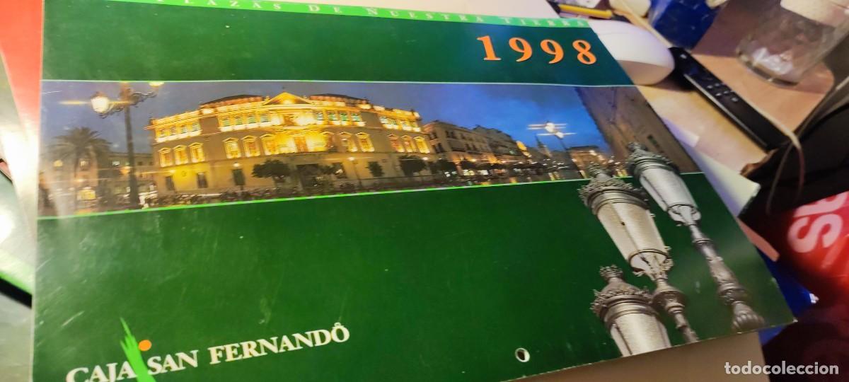 Colecionismo Calend&aacute;rios: CALENDARIO LAS PLAZAS DE NUESTRA TIERRA CAJA SAN FERNANDO 1998