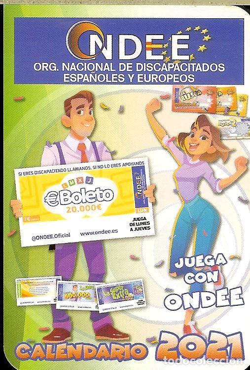 Coleccionismo Calendarios: CALENDARIO DE PUBLICIDAD - 2021 - LOTER&Iacute;A ONDEE