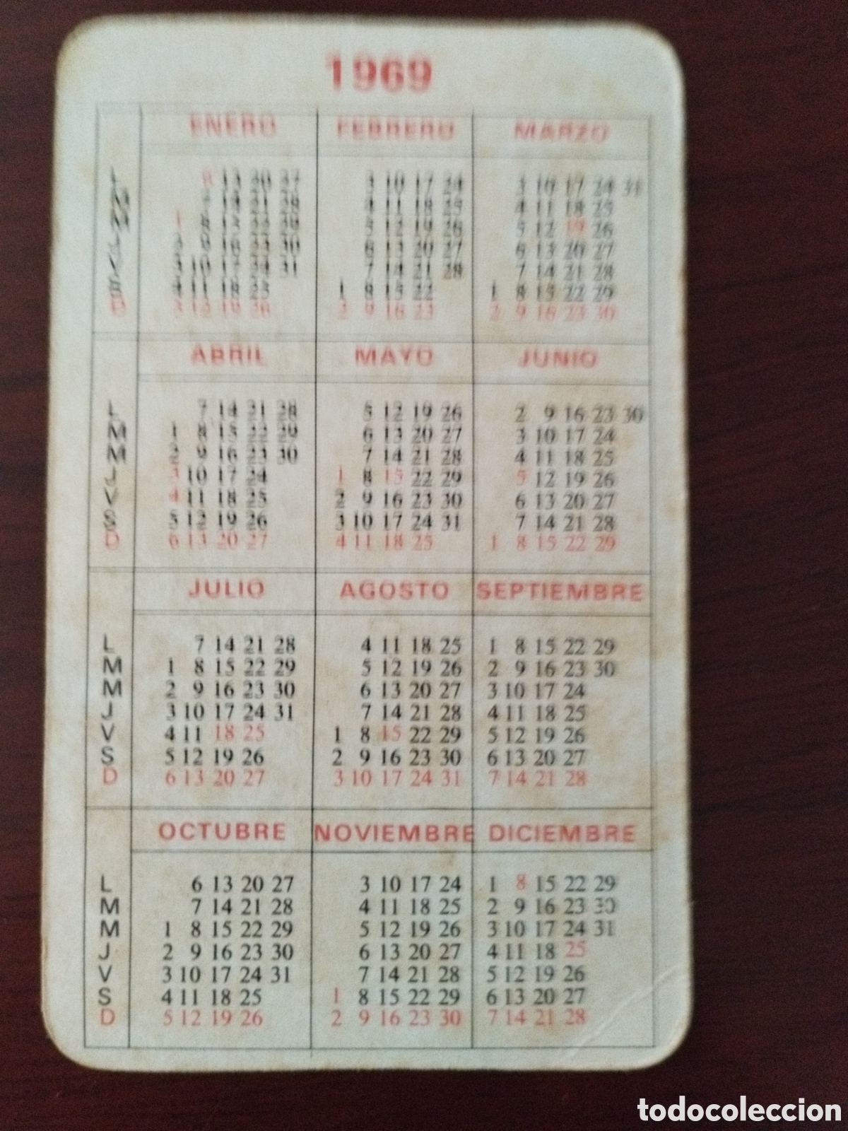 Coleccionismo calendarios: Calendario bra a&ntilde;o 1969 - Foto 2