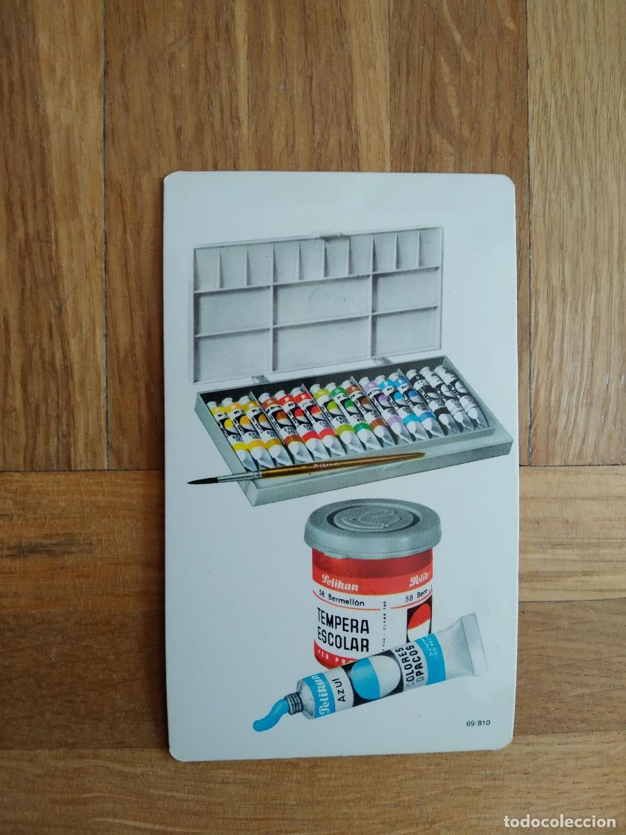 Coleccionismo Calendarios: CALENDARIO PUBLICITARIO PELIKAN TEMPERA ESCOLAR COLORES OPACOS A&Ntilde;O 1972. VER FOTOS