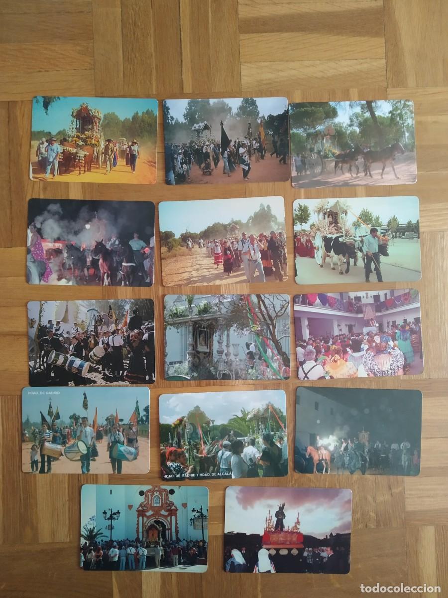 Coleccionismo Calendarios: 14 CALENDARIOS PROCESIONES FIESTAS Y FERIA DE LA HERMANDAD DE MADRID Y ALCALA. VER FOTOS