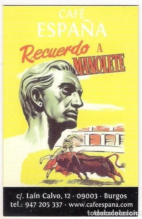 Coleccionismo Calendarios: -87568 CALENDARIO CAFE ESPA&Ntilde;A, A&Ntilde;O 2010, PRECIOSO DIBUJO MANOLETE, TOROS, BURGOS