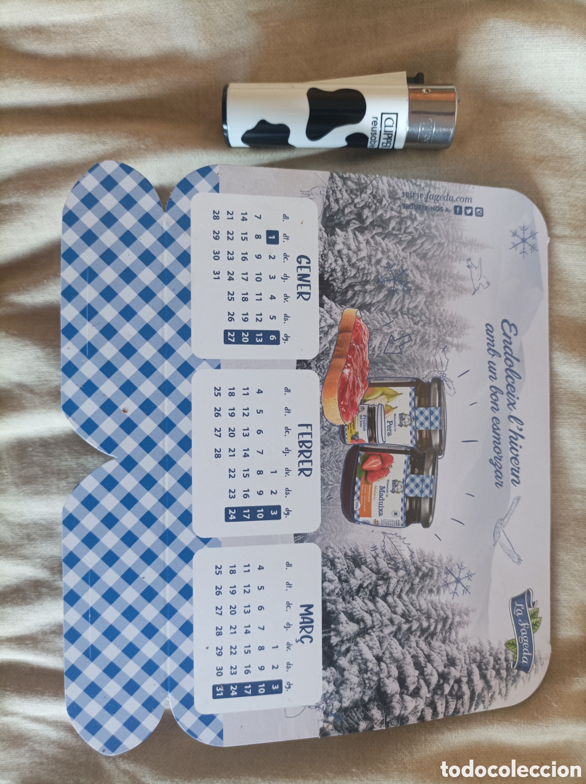 Collectables Calendars: CALENDARIO PROMOCIONAL YOGUR LA FAGEDA - CREO QUE DE 2018-19 - NO SALE EL A&Ntilde;O