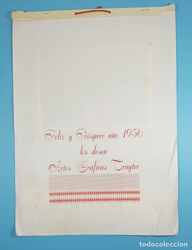 Coleccionismo Calendarios: CALENDARIO DE PARED ARTES GR&Aacute;FICAS TRAYTER FIGUERAS 1956 44 X 32 CM, ALMANAQUE