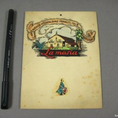 Coleccionismo Calendarios: CALENDARIO DE PARED DEL RESTAURANTE LA MASIA DE 1954. AVENIDA DEL GENERALÍSIMO FRANCO. ESPLUGAS