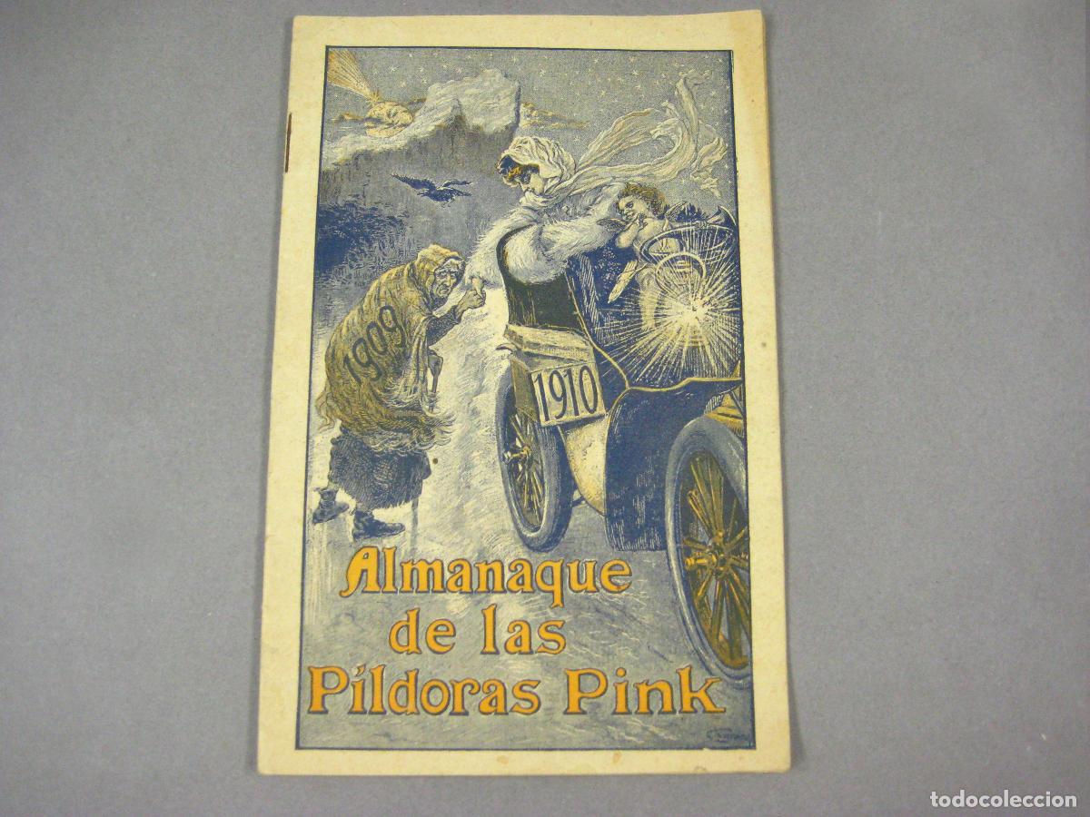 Coleccionismo Calendarios: CALENDARIO ALMANAQUE PUBLICITARIO DE LAS P&Iacute;LDORAS PINK DE 1910