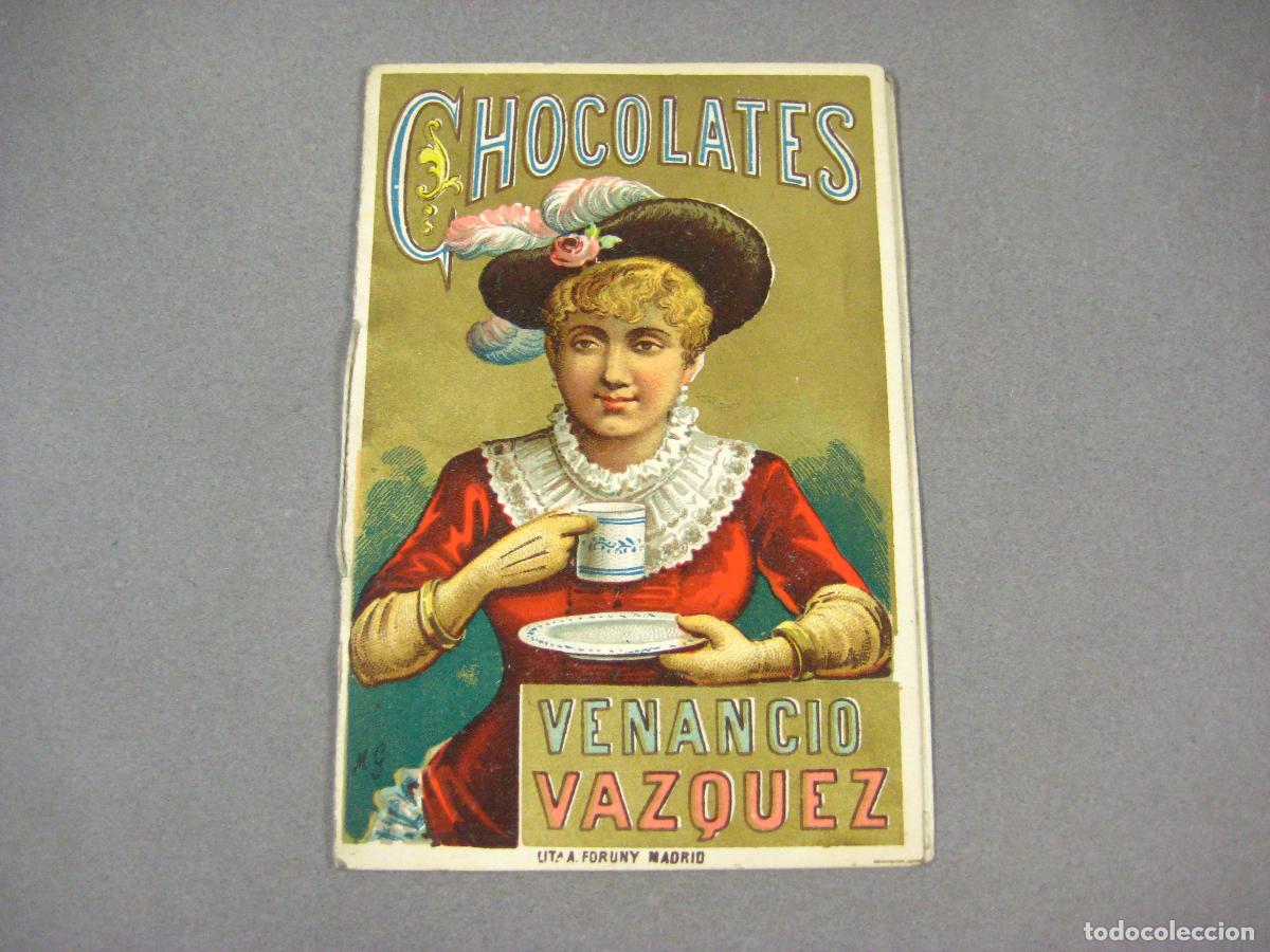 Coleccionismo Calendarios: CALENDARIO ALMANAQUE PUBLICITARIO DE LA F&Aacute;BRICA DE CAF&Eacute;S Y CHOCOLATES VENANCIO VAZQUEZ. MADRID 1884