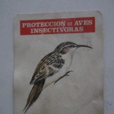 Coleccionismo Calendarios: CALENDARIO FOURNIER PROTECCIÓN DE AVES - AGATEADOR COMÚN 1976